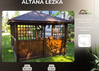 Altana ogrodowa Łezka 3×3 - klasyczna, gont, producent Śląsk.