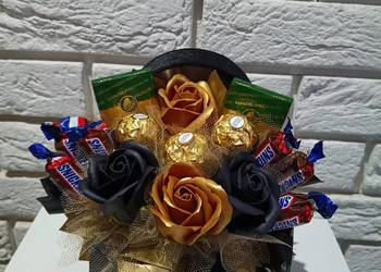 Słodki box Bukiet jadalny prezent dla niej niego Prezent na urodziny