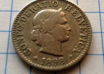 5 RAPPÓW ( 5 CENTYMÓW ) 1898 ROK - SZWAJCARIA