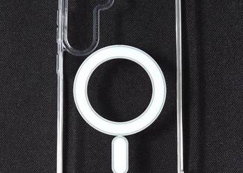 Etui/case klasyczne przezroczyste z MagSafe na Samsunga Galaxy s25 plus