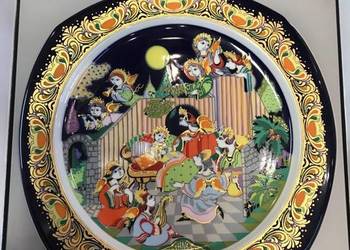 Talerz Rosenthal Björn Wiinblad „Kolędy na porcelanie“ 1987 r.
