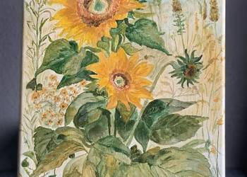 Obraz ręcznie malowany Słoneczniki