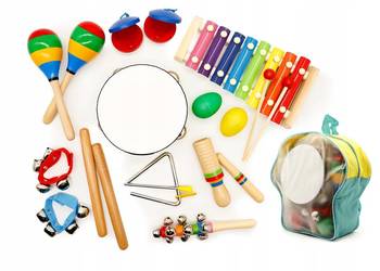 Zestaw muzyczny 10 instrumentów dla dzieci + plecak ECOTOYS