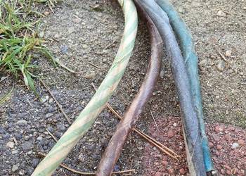 kabel elektryczny energetyczny miedziany 4x50 linka przyłącze z oczkami