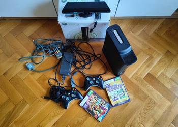 Konsola XBOX 360 120GB Przerobiona + Cinect + Dużo Gier 2xpad Stan BDB
