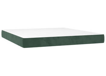 Materac kieszeniowy ciemnozielony 160x220x20 cm aksamit WM-4016627