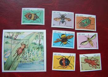 Wietnam 1987 MNH Mi. 1794/00 Fauna Owady  a