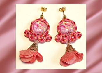 KOLCZYKI RÓŻOWE DZIEWCZYNKI - SUTASZ