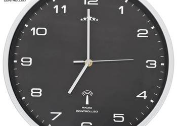 vidaXL Sterowany radiowo zegar z mechanizmem kwarcowym, 31 cm(SKU:50618)