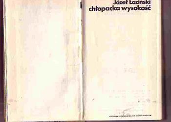 (3207) CHŁOPACKA WYSOKOŚĆ – JÓZEF ŁOŹIŃSKI