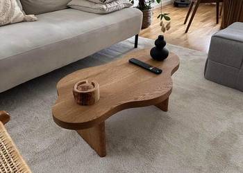 Stolik chmurka drewniany