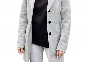 PŁASZCZ wełniany DAMSKI ELEGANCKI WIOSNA JESIEN -rozm. 46 0dpowiada 44