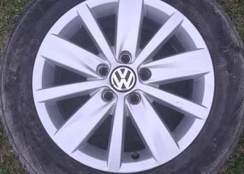 4 Alufelgi VW 16 cali 3AA 601 025 +  opony 215/55 R16