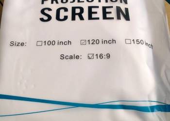 Ekran projekcyjny 120 cal