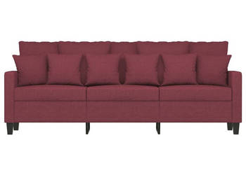 Sofa 3-osobowa winna czerwień 180 cmtapicerowana tkaniną WM-359281