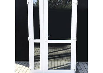Wzmacniane drzwi PCV 180x210 od ręki białe
