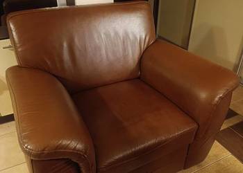 Komplet wypoczynkowy skórzany używany