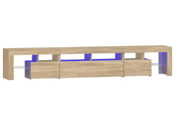 Szafka pod TV z oświetleniem LED dąb sonoma 230x365x40 cm WM-3152788