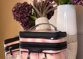 Kosmetyczka VS Victoria’s Secret kosmetyczki zestaw różowa przeźroczysta no