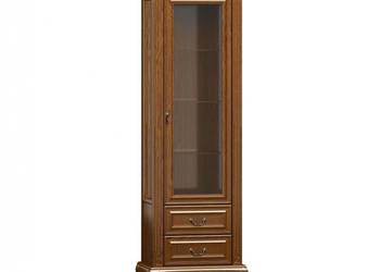 Witryna Kashmir, ludwik, fornir dębowy, lite drewno, OUTLET minus 30%