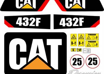 NAKLEJKI NA MASZYNĘ CAT 432F 434F