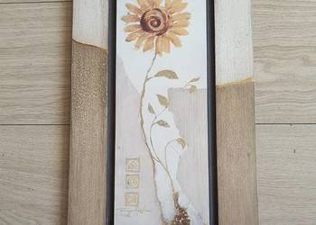 Obraz słoneczniki- na desce