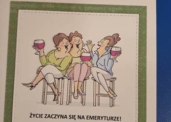 Przejcie na emeryturę  kartka 3d z przymrużeniem oka