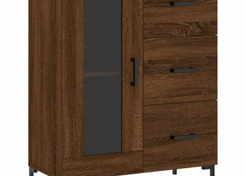 Szafka brązowy dąb 695x34x90 cm materiał drewnopochodny WM-828051