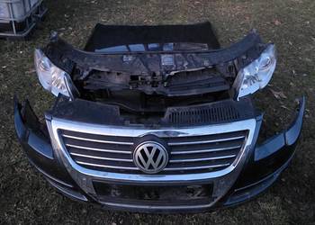 VW Passat B6 Maska Zderzak PDC Lampy Pas Chłodnic KOMPLETNY PRZÓD LC5F