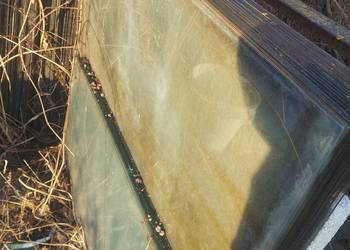 Szyby hartowane 4 mm z rozbiórki szklarni różne rozmiary