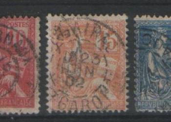 Zn. Francja Mi 91, 2, 4 kas 1901