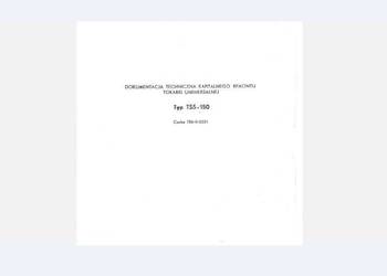Tokarka TSS 150, 1M63M, TSS 150 instrukcja obsługi DTR
