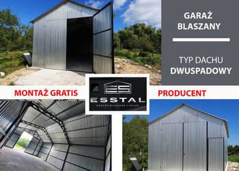Garaż Blaszany OCYNKOWANY ,Garaże Blaszane | Wiata | - ESSTAL-