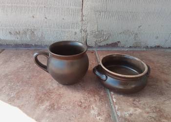 Ceramiczne naczynia kubek miseczka vintage