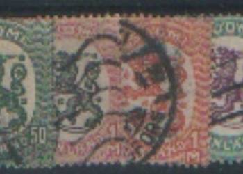 Zn. Finlandia  Mi 80 II, 1, 6, 7a, 8, 90 kas. 1917