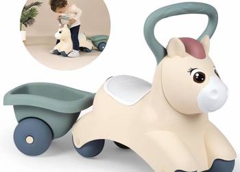 SMOBY Little Pierwszy Jeżdzik Pony Ride-On Kucyk z Przyczepką