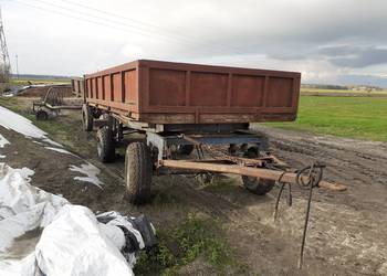 Przyczepa wywrotka d732 d35 d47 3 strony na małym kole D 35