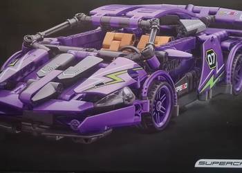 Klocki technics, samochód sportowy.