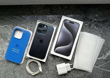 iPhone 15 Pro - niebieski Tytan iPhone 15 Pro - niebieski Tytan