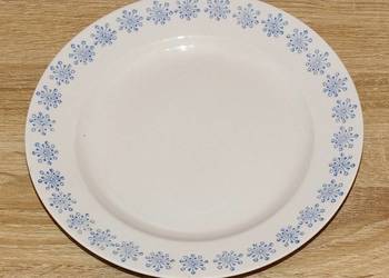 Talerz płaski obiadowy deserowy przekąskowy średnica 22 cm. DPRK retro PRL