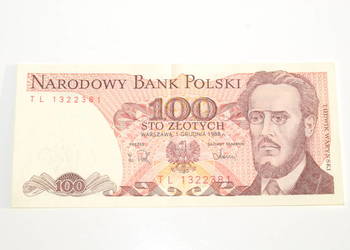 Stary banknot 100 złotych Waryński 1988 antyk