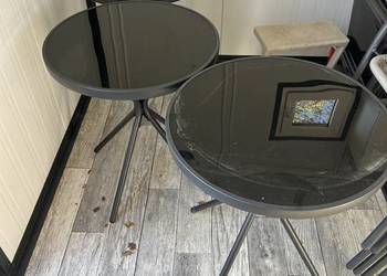 3 stoły + 6 krzeseł ogrodowe, balkonowe