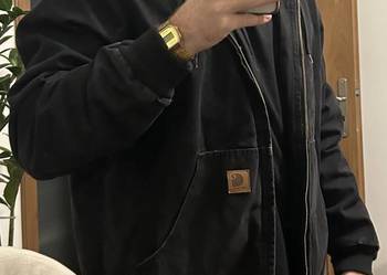 Kurtka Carhartt WIP z kapturem zimowa jesienna wiatrówka męska vintage