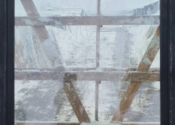 OKNA KacprzaK 158X143 OKNO Używane Plastikowe PCV Ciemny Brąz