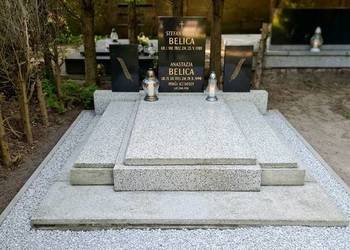 Uzupełnienie ziemi, dosypanie grysu, Cmentarz Smętna Świętej Rodziny