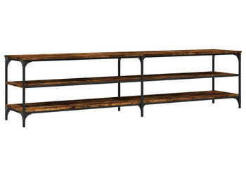 Szafka pod telewizor przydymiony dąb 200x30x50 cm WM-826761