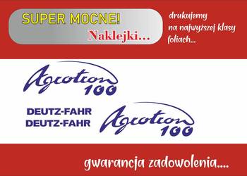 Naklejki Deutz Agrotron 100 i inne modele