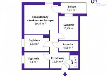 Mieszkanie Katowice Biskupa Tadeusza Szurmana 65.08m2