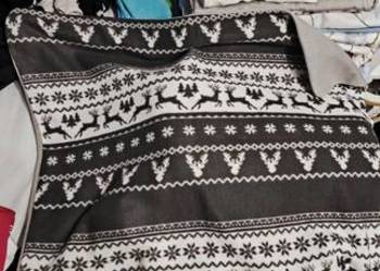 Zestaw ciepłych poszewek świątecznych (na poduszkę i kołdrę)