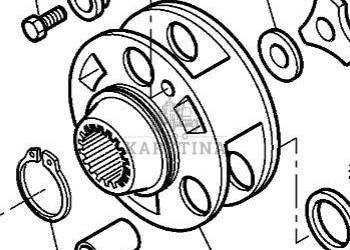 Massey Ferguson 7718S 7718 S 1804A DYNA 6 Obudowa Nośnik Mechanizmu Różnic…